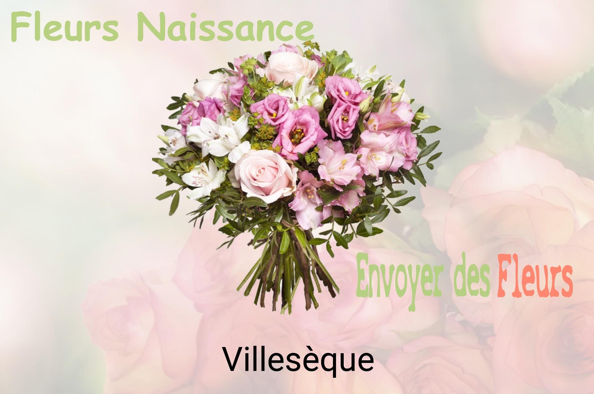 Bouquet de fleurs de naissance livré à Villesèque