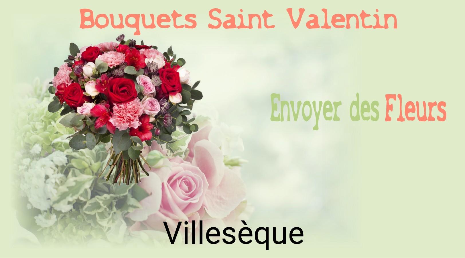 Roses de Saint-Valentin livrées à Villesèque